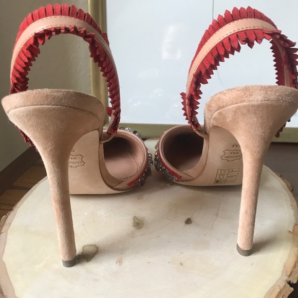 NWB Tory Burch Isle Slingback Pump heels beaded - Picture 4 of 6